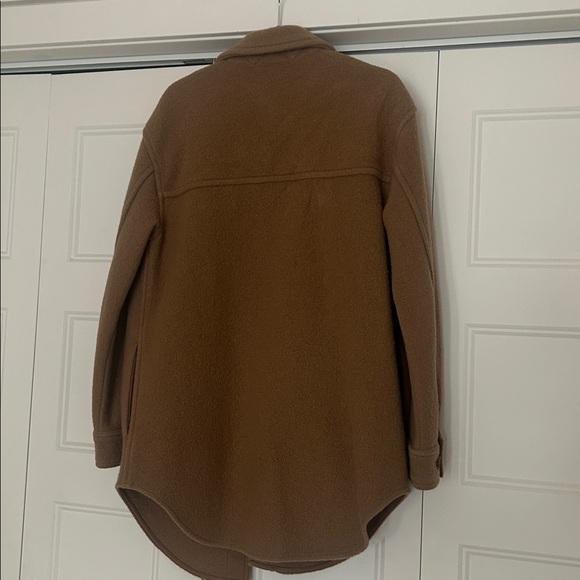 Wilfred Tan Merino Wool shacket - Picture 4 of 6